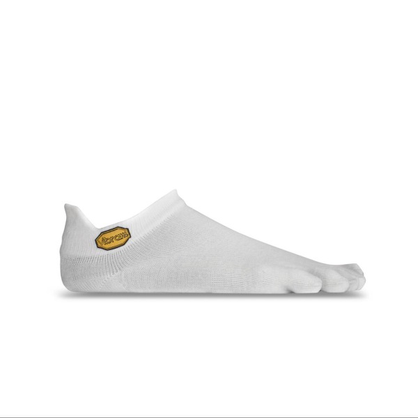 Panske Prstové Ponožky Vibram Slovensko - FiveFingers 5TOE Sock No Show Biele | 9013WGDUH